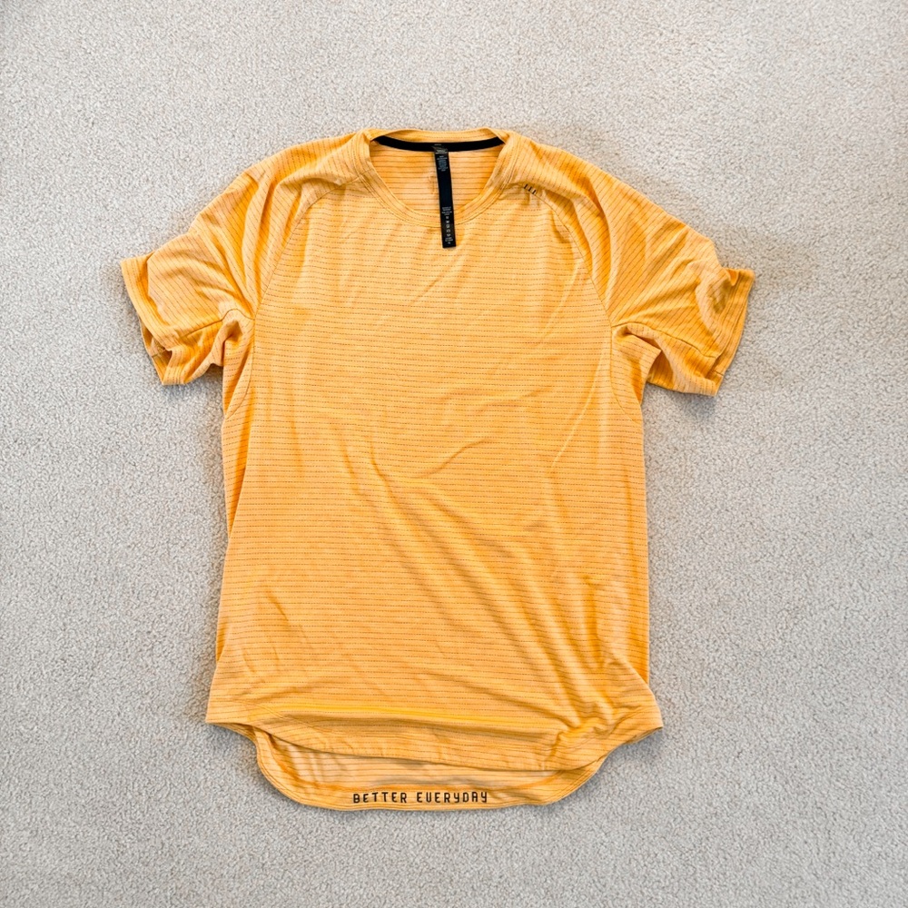 lululemon athletica Orange Short Sleeve Tee
